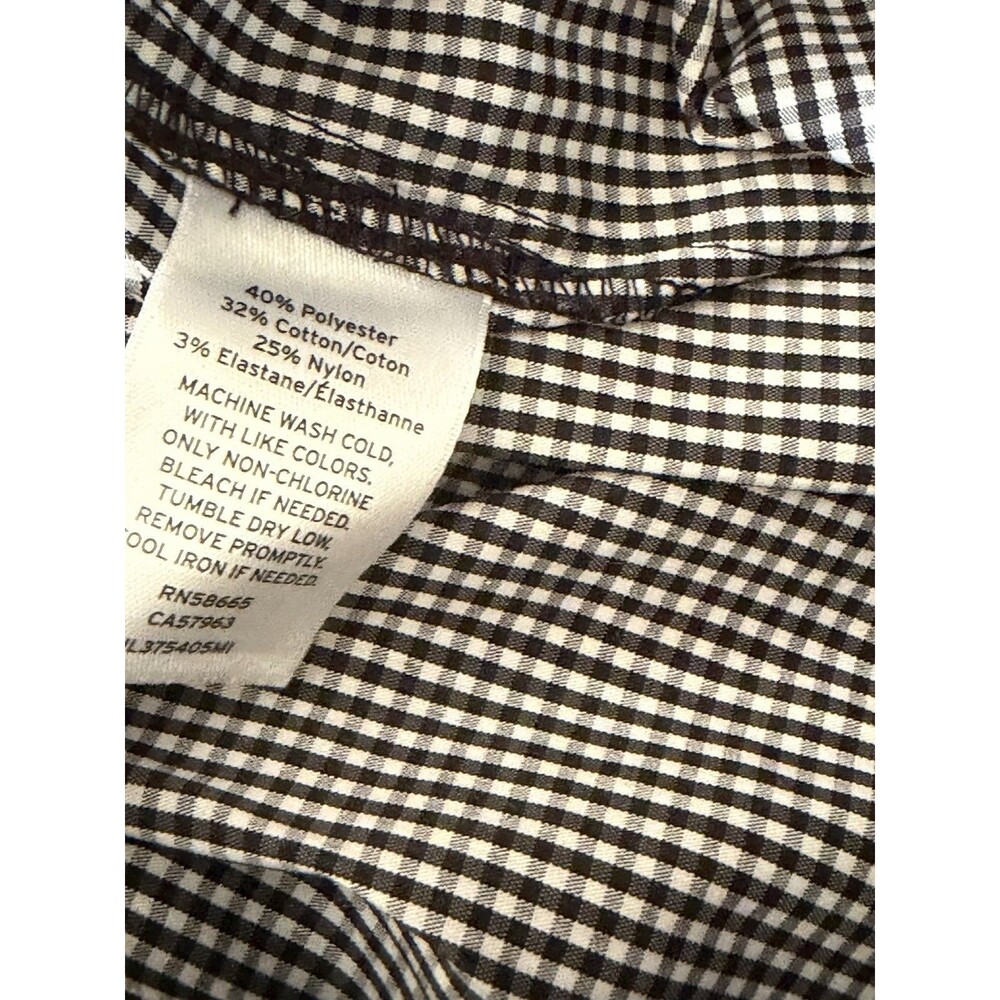 Chelsea28 Nordstrom New Black White Gingham Ruffle Tiered Skirt Midi Size Medium - Picture 5 of 10